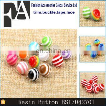 Wholesale 1 Hole 10mm Round Candy Color Resin Kids Clothes Button