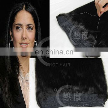 6A remy brazilian human hair cheap halo hair extensions good feedback brazilian virgin hair