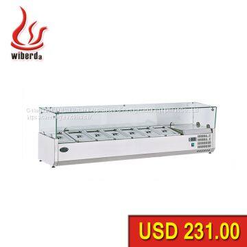 1.5M Counter-top Prep pizza work table chiller  in refrigeration equipment