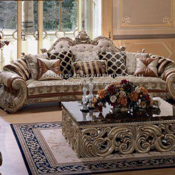 OE-FASHION Europe style sofa set royal reproduction living room furniture