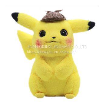 Detective Pikachu Plush Toys For Children's Birthday