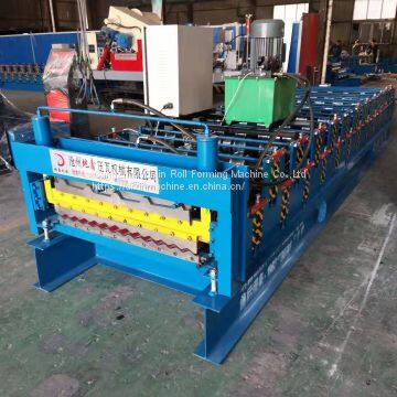 NEW Typ Double Layer Roof Automatic Tile Roll Making Forming Machine photo-4