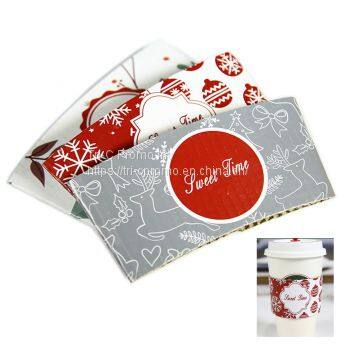 Full Color Imprint Coffee Cup Sleeve  China promotional production