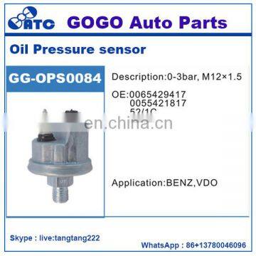 0-3Bar M12*1.5 Oil Pressure Sensor for Mercedes VDO OEM 0065429417 0055421817 52/1C 52/3C