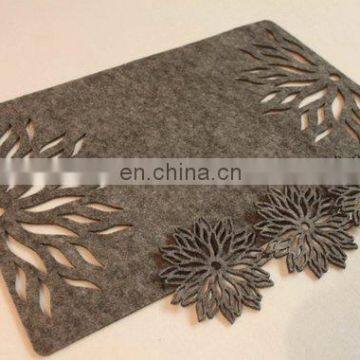 Grey Durable Place Mat Set Table Mat for Hotel Deco