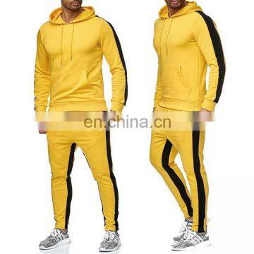 New Autumn and Winter Men's Mosaic Sports Casual Set Street Trend Fitness Sportswear Hoodie Suit photo-4