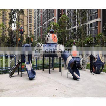 Customized High Quality Kids Outdoor Playground Equipment Plastic Toy Slide Swing Set For Sale