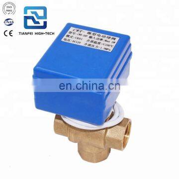 CWX-20P T-type L-type vertical type dn15 dn20 brass 1/2 motor three-way valve