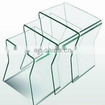 15mm 19mm curved table glass