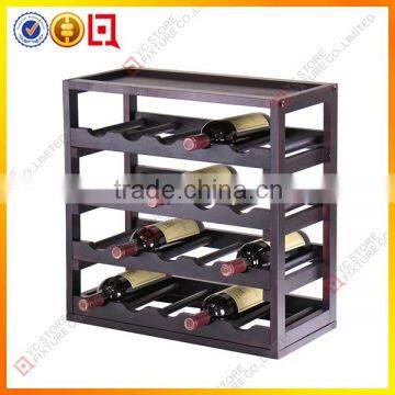 Wood stackable wine rack shelf