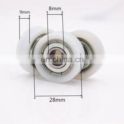 glass sliding door nylon plastic pulleys bathroom nylon roller pulley