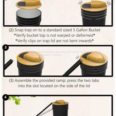 Reusable Humane Auto Reset Multi-catch Flip N Slide Bucket Lid Mouse Rat Trap photo-4