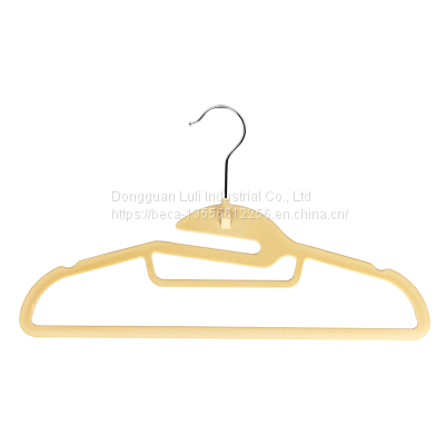 Custom Multifunctional Velvet Clothes Hanger for Scarf Tie with Holes for Saving Space