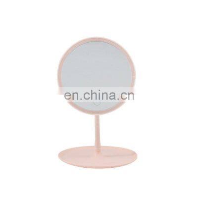 USB Charging Three Color LED Light  Touch Switch  Removable Portable  Desktop Multi-functional 90 Rotation  Makeup Mirror