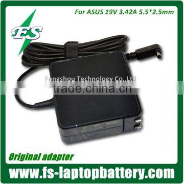 Hottest 65W square AC Adapter charger for Asus 19V 3.42A laptop power adapter ADP-65GD UX303