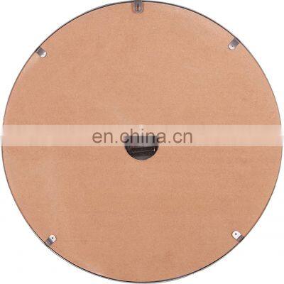 24 Inch Monochromatic Whitewash Roman Numeral Wall Wood Clock photo-4