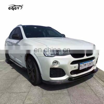 Hight quality 3D style wide body kit for BMW X4M front bumper rear bumper side skirts wide fender and  wing spoiler