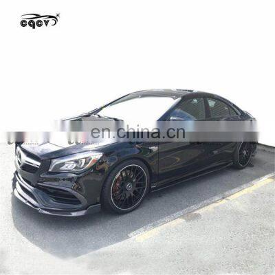High Quality Carbon Fiber Body Kit for Mercedes Benz CLA Class CLA45 A&mg Front Lip Rear Lip Side Skirts and Wing Spoiler photo-2