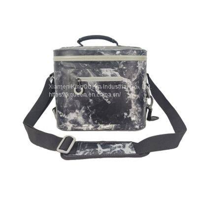 BSCI Factory Summer Hot Sale Camo 12CANS Portable Cooler Bag photo-3