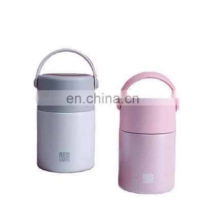 2020 New stewed food container double wall beaker stainless steel  insulated lunch box casserole mini pot flask for hot food