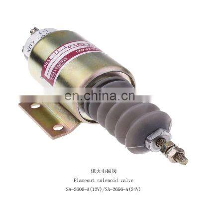 SA-2606-A SA-2696-A Excavator Solenoid Valve for Electric Parts Shut Off /stop Solenoid Valve 12V 24V photo-3
