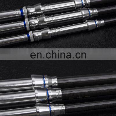 1.3 м 1.5 м 1.8 м 2.1 м 2.4 м мини Carbon Spinning Rod Целый рукоятка из алюминиевого сплава и катушка Антизакручивающий телескопический удочерный ствол photo-4