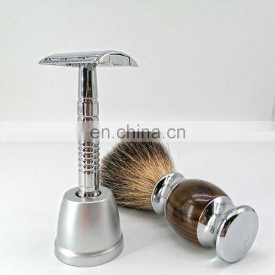 Classical Personal Touch Reusable Wholesale High Quality Shaving Kit Mens Barber Double Edge Razor photo-5