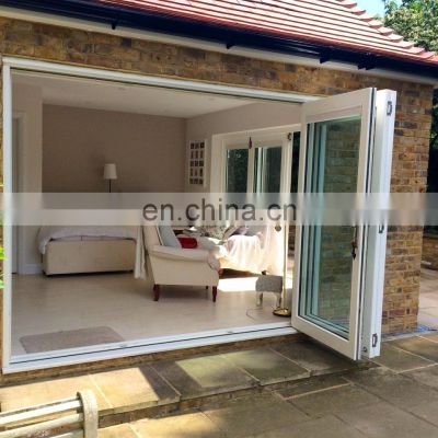 Customized Thermal break aluminium folding door best price exterior bifold doors