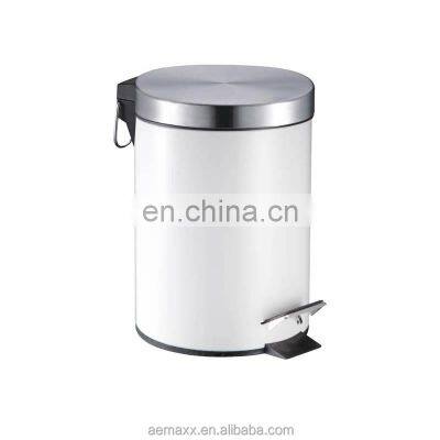 Classic Red Painting Steel Kitchen Pedal Trash Can photo-3