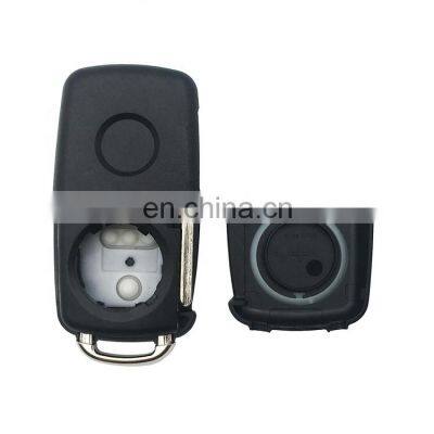 2 Button Flip Folding Remote Control Car Key Shell Cover Case For VW MK4 Bora CS photo-4