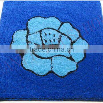 flower design printed bath mats washable heated bath mat