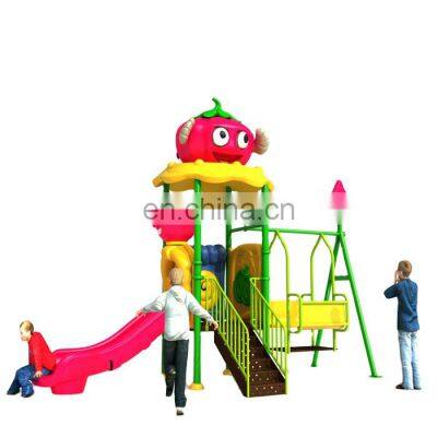 Children Outdoor Strawberry Playground Equipment Plastic Slide