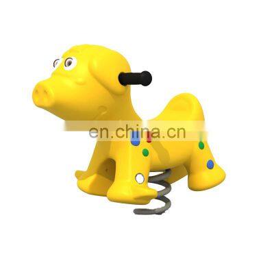 Pig Shape Outdoor Kids Spring Rider And Plastic Spring Rocking Horse