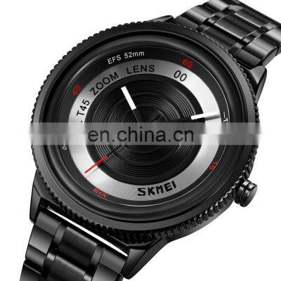 SKMEI 9267 Special Design Men Quartz Watch Stainless steel 3ATM Waterproof Men Wrist Watch