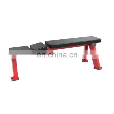 Flat Bench Press Red Black HA52 Commercial Gym Fitness Equipment Gym Weight Flat Bench