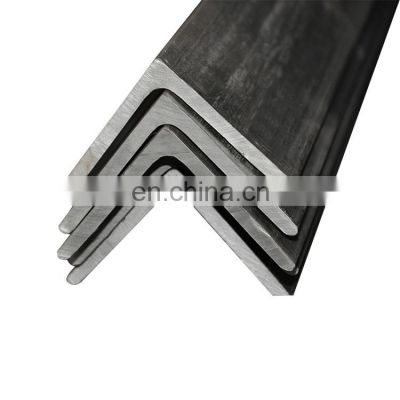 china factory low price standard sizes ss304 steel angle bar weight