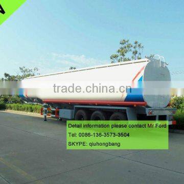 China carbon steel 40000-60000L fuel oil tanker semitrailer container trailer 0086-13635733504