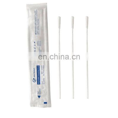 In stock Disposable collection foam swabs Test Kit flocked consumable sampling swab sticks