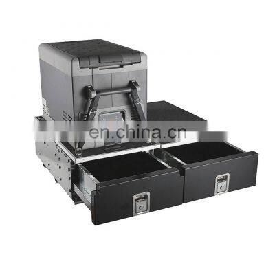 HFTM Factory OE Sliding Black Storage Drawer System for Nissan Patrol Y62 AW1000 Pickup SUV Truck Bed Storage System Box