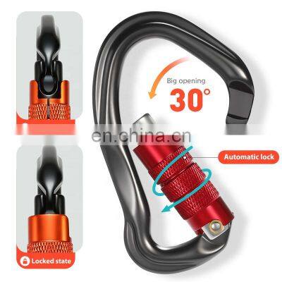 JRSGS 23KN Heavy Duty 7075 Aluminium Alloy Carabiner Clip, D-Ring Clip Hook Clip Tool Carrier Carabiner S7109TN photo-3