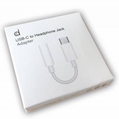 Factory Price Type C Aux Audio Adapter USB C to 3.5mm Headphone Jack Adapter For Xiaomi 10 Huawei P40 photo-5