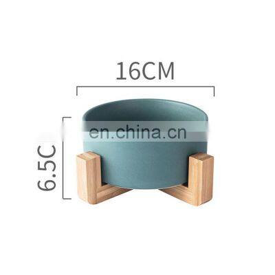Factory Price Planter Pots Plants Ceramic Supplies Plant Home Garden Flower Pot With Wooden Rack