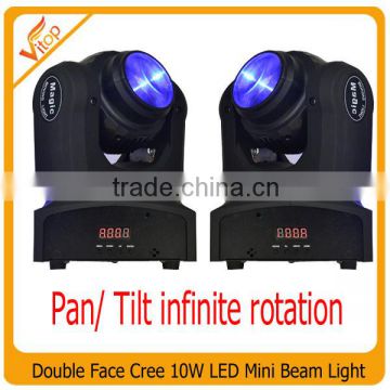 New 2face 10W RGBW 4in1 LED mini beam light for weddings