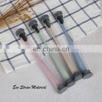 Bioplastic Wheat Straw Toothbrush With Charcoal Filament