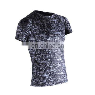 Custom 2020 Fashion Fitness Sport in Stock High Quality Mens Long Sleeve Compression Base-Layer Running Shirts photo-2