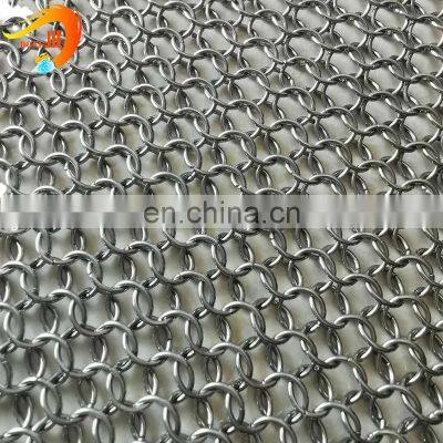 Customized corrosion resistance chain link metal ring mesh curtain