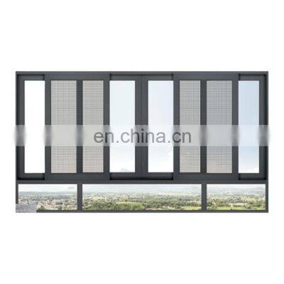 JYD Tempered Reasonable Price Glass Simple Design Aluminum Sliding Window