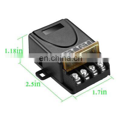 VONVOFF Wireless Remote Switch With 328ft Long Range DC 12V/24v/48v/72V Switch for Anti-Theft Alarms, Roller Lind Door (Black) photo-4