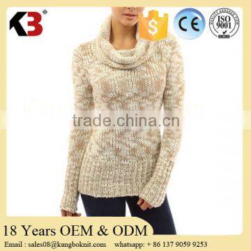 2016 Top quality wind-proof winter warm woolen new design girl sweater wholesale