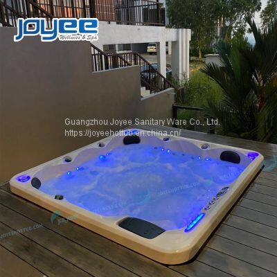 JOYEE High Quality Acrylic Drop in Garden Villa Hotel Balboa Outdoor Whirlpool Hot Tubs 6 Person Spa For Sale